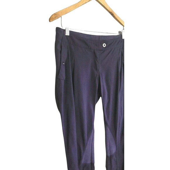 Lululemon Pedal Power Pant Women's 2 Purple Cycling Reflective Dense - Picture 2 of 8